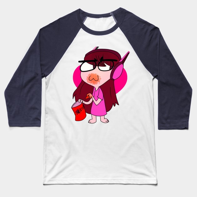 GREMLIN D.VA Baseball T-Shirt by KaiserFistt